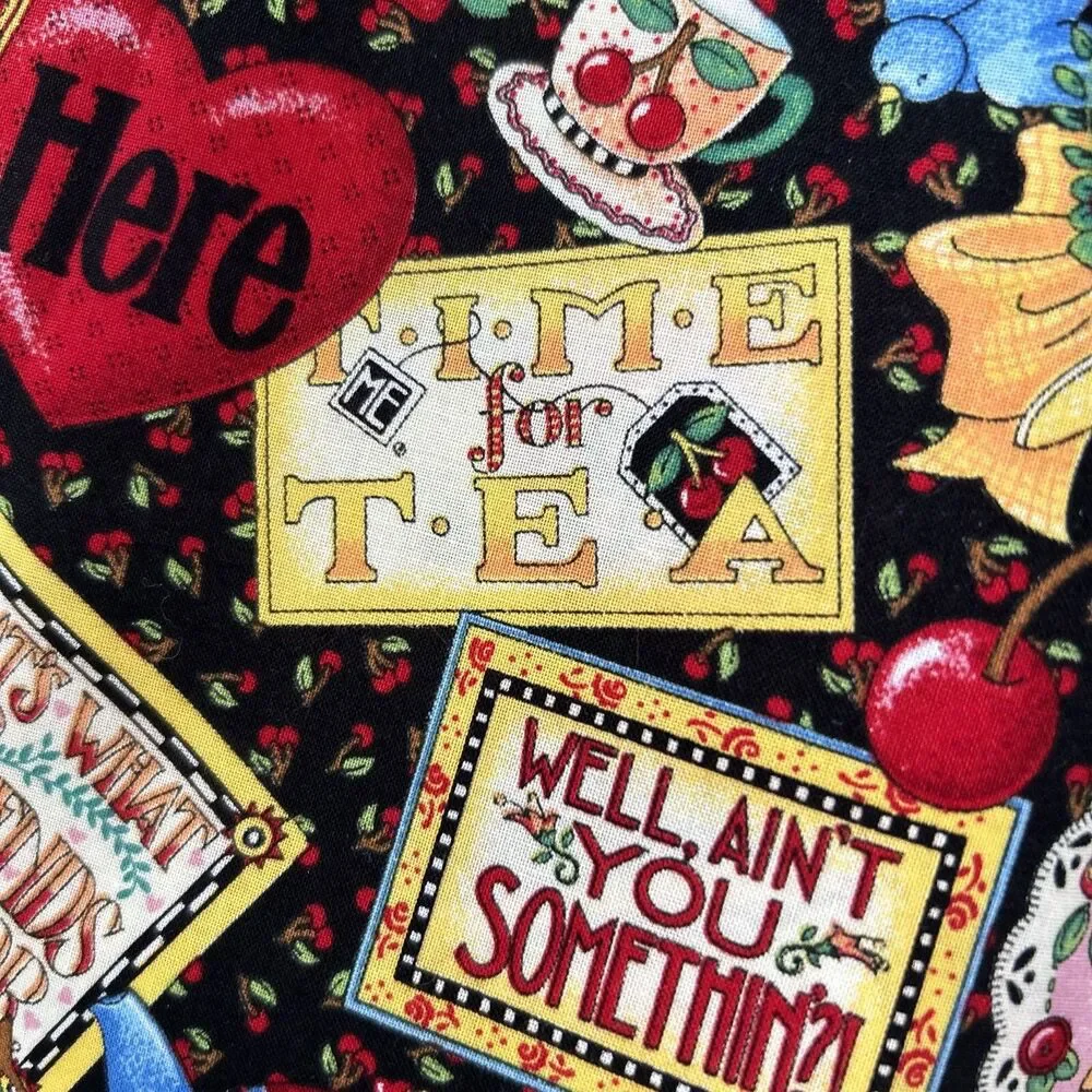 Vintage Mary Engelbreit Home Sweet Home Promotion Fabric 2002 Cranston 44